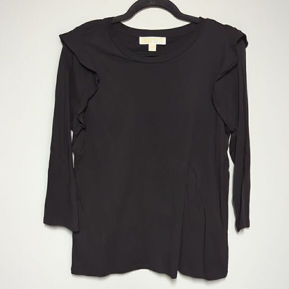 Michael Michael Kors Black Long Sleeve Blouse - Picture 1 of 6